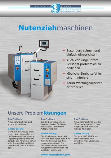 Technische Daten und Informationen - Christian Gierth GmbH