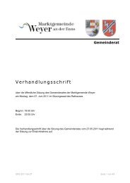 Verhandlungsschrift - Weyer