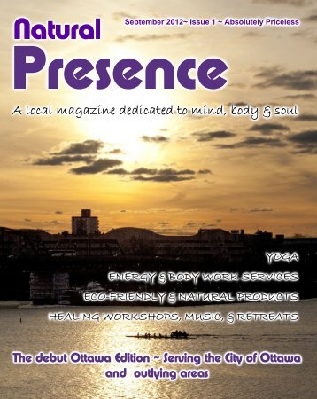 Sept 2012 Ottawa edition - Natural Presence Magazine