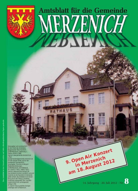 Nr. 08/2012, erschienen am 20.07.2012 - Gemeinde Merzenich