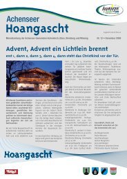 Hoangascht Dezember 2009 - Gemeinde Achenkirch am Achensee ...