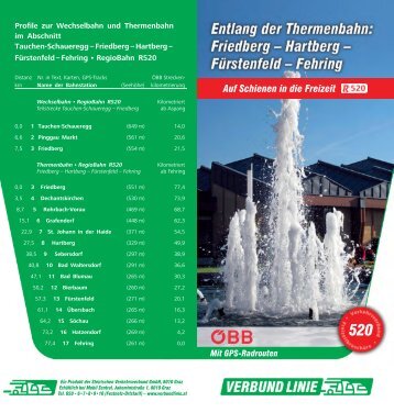 Entlang der Thermenbahn - Verkehrsverbund Steiermark