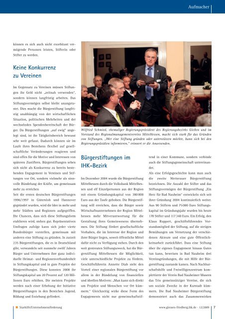 Wirtschaftsmagazin - IHK Gießen Friedberg