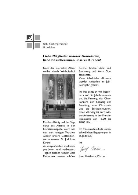 Ausgabe Mai 2011 - St. Jodokus Bielefeld