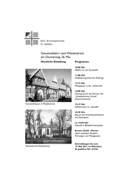 Ausgabe Mai 2011 - St. Jodokus Bielefeld