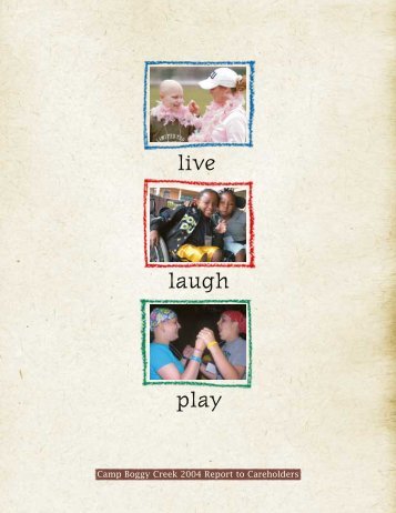 live play laugh - Camp Boggy Creek