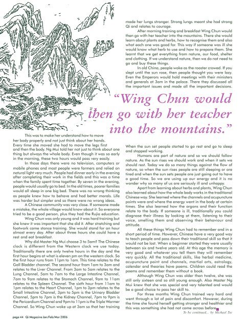 Issue 78 - Tse Qigong Centre