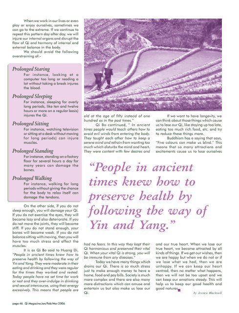 Issue 78 - Tse Qigong Centre