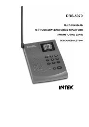 Bedienungsanleitung Manual Intek DRS 5070 - Diesnerfunk