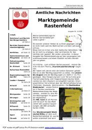 Gemeindezeitung 2006/04 (2,01 MB) - Marktgemeinde Rastenfeld