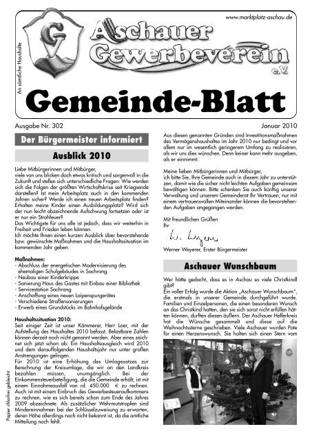 Gemeinde-Blatt - Gewerbeverein Aschau