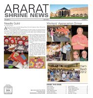 SHRINE NEWS - Ararat Shrine Temple