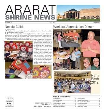 SHRINE NEWS - Ararat Shrine Temple