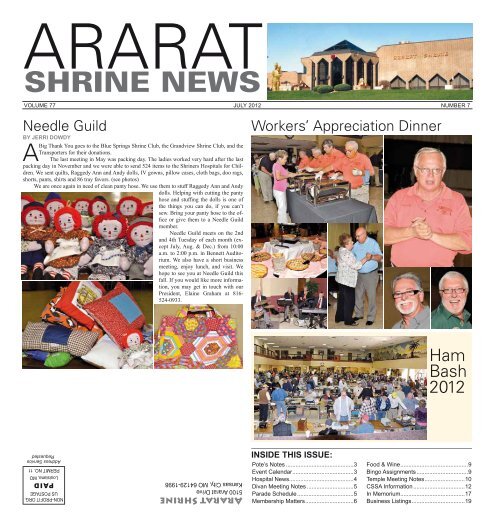 Shrine News Ararat Shrine Temple