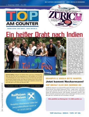 Ein heißer Draht nach Indien - top am counter