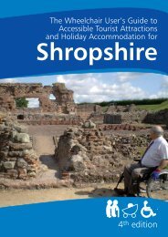 Wheelchair Users Guide to Accessible ... - Virtual Shropshire