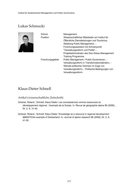 Publikationsverzeichnis 2008 - Alexandria - Universität St.Gallen