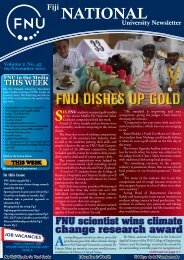 FNU Newsletter Vol2 No 45 Nov 09 2011 - Fiji National University