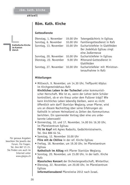 mitteilungen 11/11 - Gemeinde Eglisau