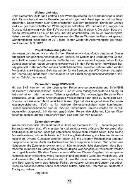 Generalversammlung 2012 86. Jahresbericht und Jahresrechnung ...