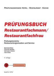 Leseprobe - Prüfungsbuch Restaurantfachmann ... - DEHOGA Shop