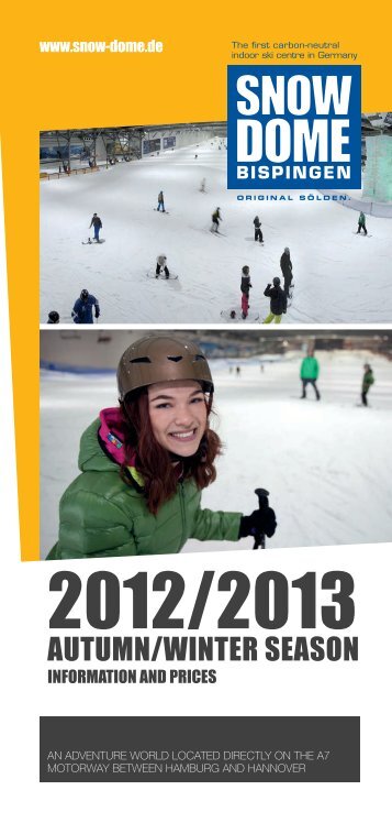 English Flyer: Prices - SNOW DOME Bispingen