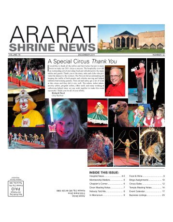 SHRINE NEWS - Ararat Shrine Temple