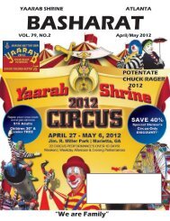 2012 April-May - YAARAB Shrine