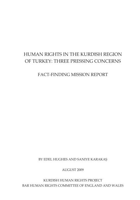 Human Rights in the Kurdish Region of Turkey - Get a Free Blog