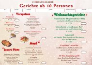 Gerichte ab 10 Personen - Restaurant Tunicis Dubrovnik