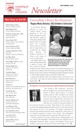 Newsletter - Chestnut Hill College