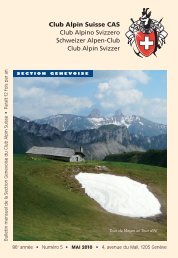 MAI 2010 - Section genevoise du Club alpin Suisse