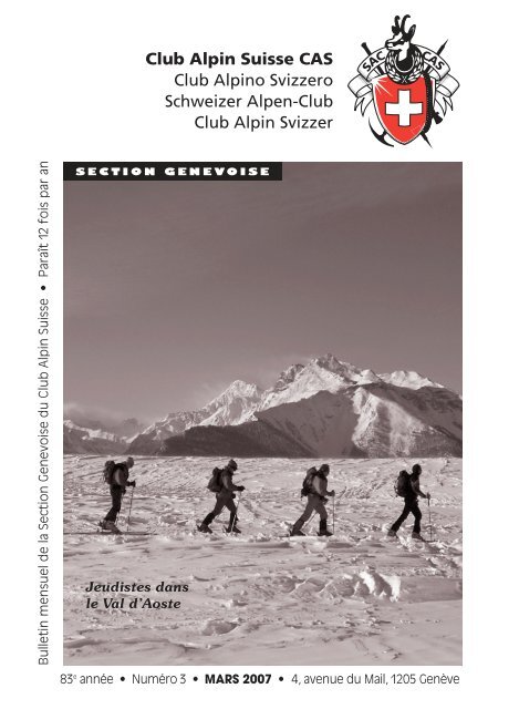 Bulletin mensuel de la - Section genevoise du Club alpin Suisse