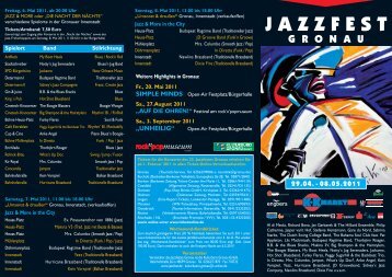Flyer 2011.qxp - Jazzfest Gronau