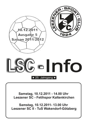 LSC-Info 2011-2012 Ausgabe 5 - Leezener SC