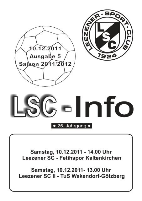 LSC-Info 2011-2012 Ausgabe 5 - Leezener SC