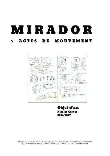 MIRADOR 5 actes de mouvement - Objet Direct - Free