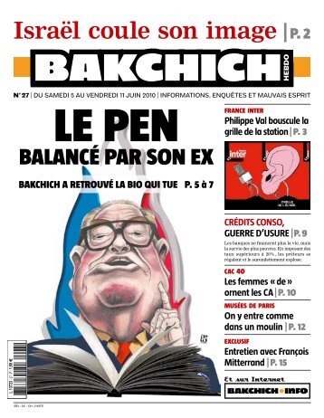 Bakchich Hebdo 27 - 1