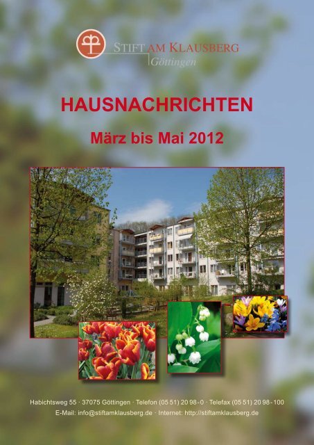 März - Mai 2012 - Stift am Klausberg