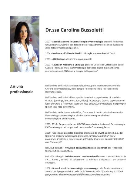 Dr.ssa Carolina Bussoletti - Gillette
