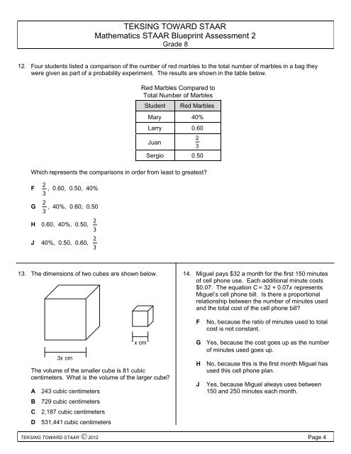 Staar Geometry Formula Chart