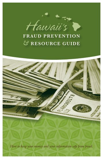 Hawaii's Fraud Prevention & Resource Guide - Hawaii.gov