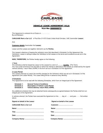 vehicle lease agreement see overleaf honda canada