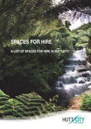 SPACES FOR HIRE - Hutt City Council