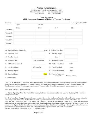 Download Rental Agreement - Nupac Apartments