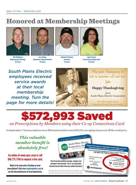 November 2012PDF 5.57 MB - South Plains Electric Cooperative
