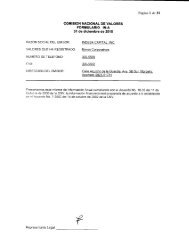 Al 31 de diciembre del 2010 - Bolsa de Valores de Panamá