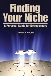 Download this eBook by Larry Pino - Finding Your Niche by Larry Pino