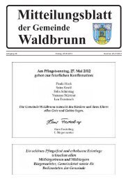 Waldlbrunn 20-21-2012 - Gemeinde Waldbrunn in Unterfranken