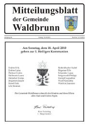 Waldbrunn 14-15-2010 Homepage - Gemeinde Waldbrunn in ...